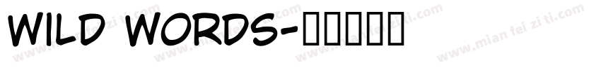 wild words字体转换